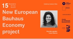 Ivana Stancic - „New European Bauhaus Economy project” în cadrul conferinței internaționale Inclusive Cities