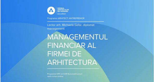 Poza produs Managementul financiar al firmelor de arhitectură