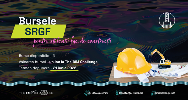 Poza produs Burse oferite de SRGF | The BIM Challenge 2026