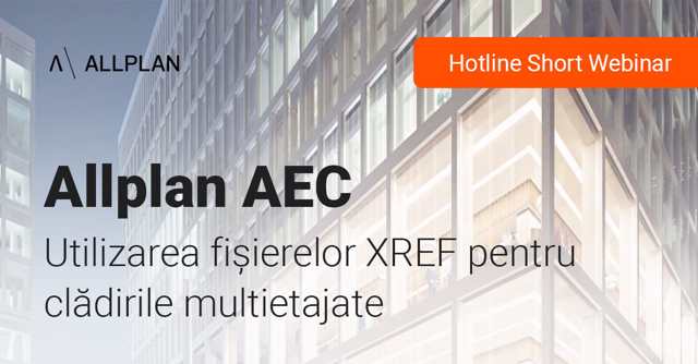 Poza produs Utilizarea fișierelor XREF pentru clădirile multietajate