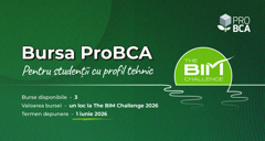 Burse oferite de ProBCA  | The BIM Challenge 2026