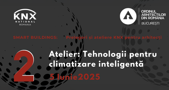 Poza produs Tehnologii pentru climatizare inteligentă | Smart buildings - prelegeri și ateliere KNX pentru arhitecți
