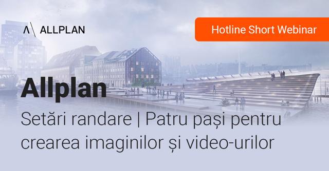 Poza produs Cum randezi in Allplan AEC? Patru pasi pentru crearea imaginilor si video-urilor
