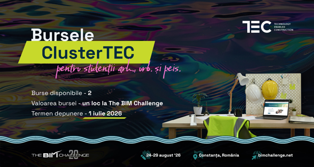 Poza produs Burse oferite de Cluster TEC  | The BIM Challenge 2026