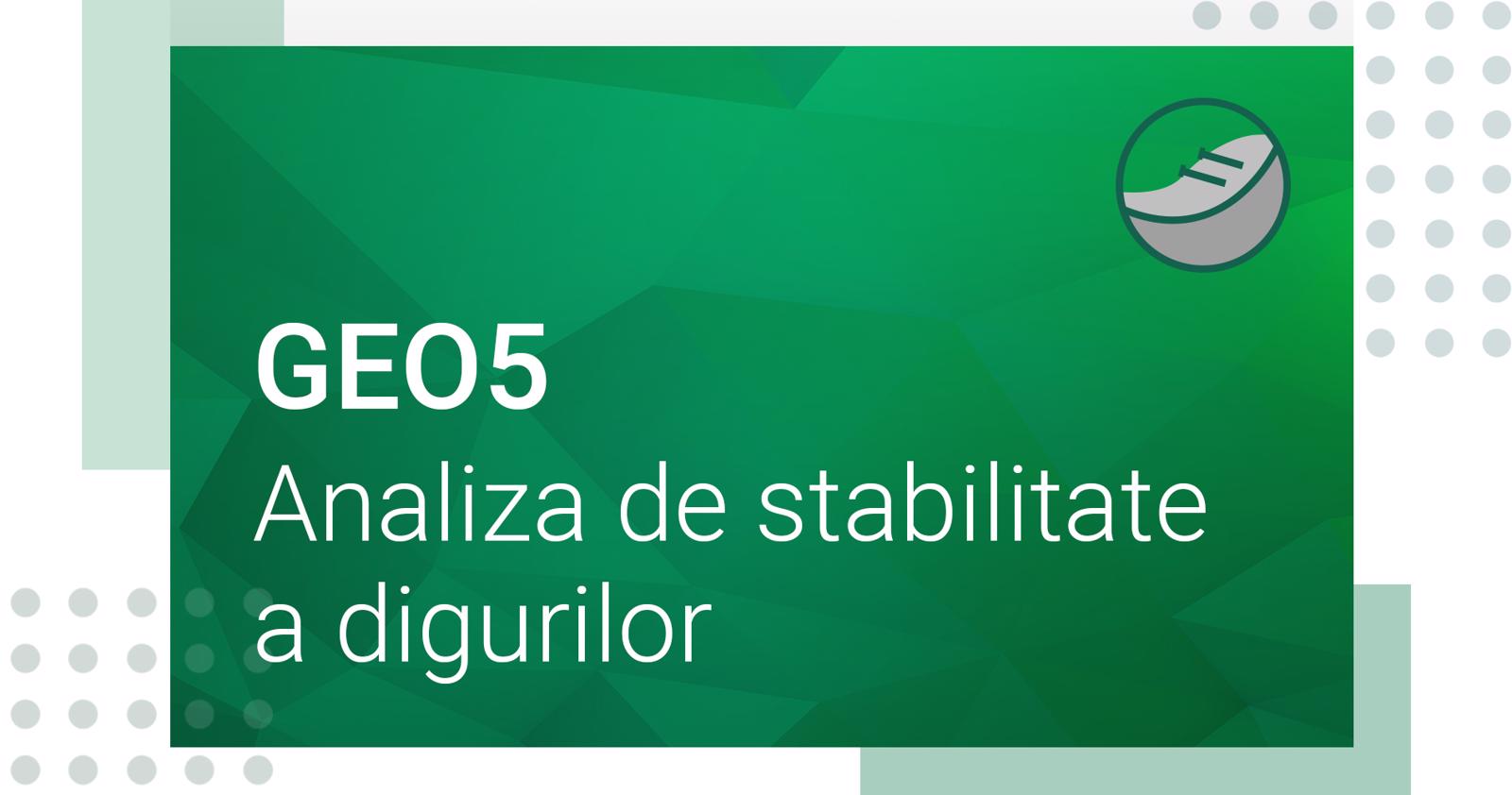 Poza produs GEO5 - Analiza de stabilitate a digurilor din materiale locale. Calculul curbelor de infiltratie